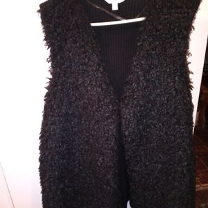 Terra & Sky Sherpa Sweater Vest